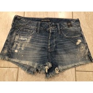 Abercrombie & Fitch Distressed frayed boyfriend short  Size 25
